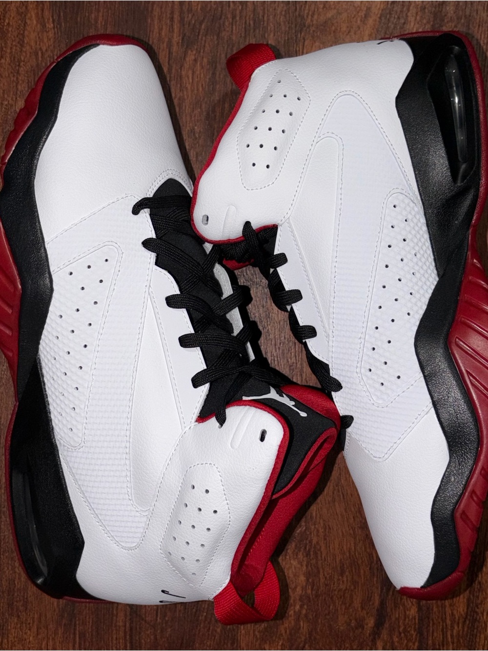 Jordan size 14 mens White Black Red High Top Athletic shoes